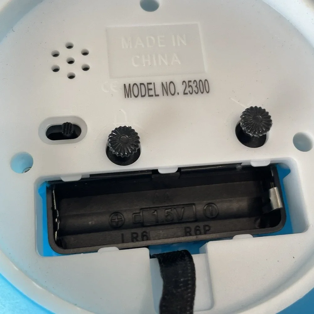 Quartz Table Clock - Frost Blue  Alarm‎ Clock Mcm Look Tested
